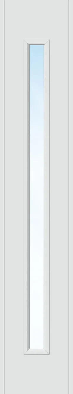 Sidefelt ytterdør Volda hvit 40x200 cm