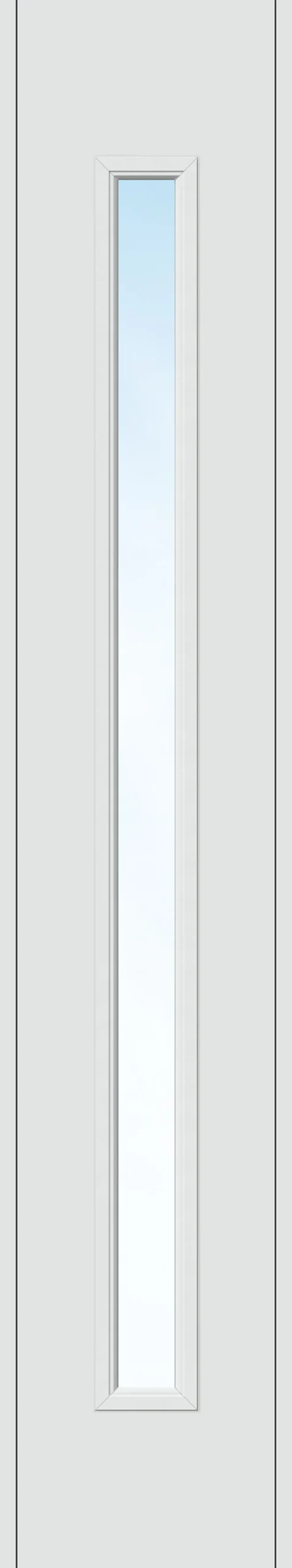 Sidefelt ytterdør Volda hvit 40x200 cm