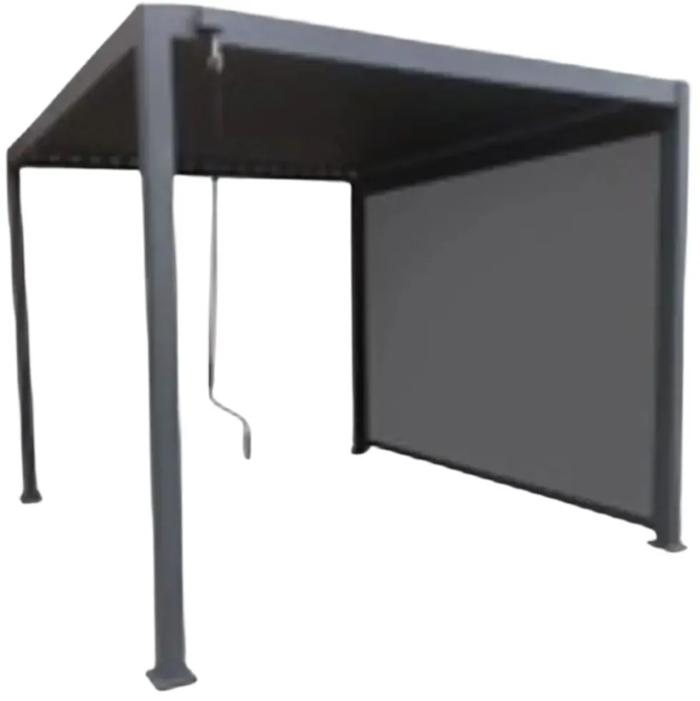 Sidepanel textilen for 4m pergola