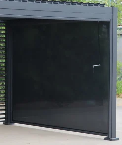 Sidepanel textilen for 4m pergola