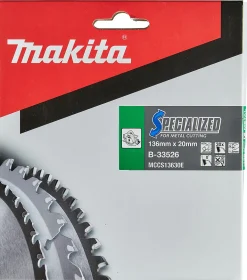 Sirkelsagblad for metall 136x20 mm 30 tenner