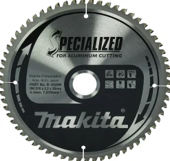 Sirkelsagblad til aluminium 216 x 30 mm 64 tenner