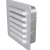 Sjalusirist med karm galvanisert 150x150 mm
