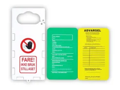 Skilt stillas med ramme plast 16 x 34 cm