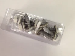 Skruer med hvit hode 8 stk m8x35mm