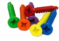 Skrue 3,5x25 kfx hvit sb 6 stk senkhode skrue pozidrive spor
