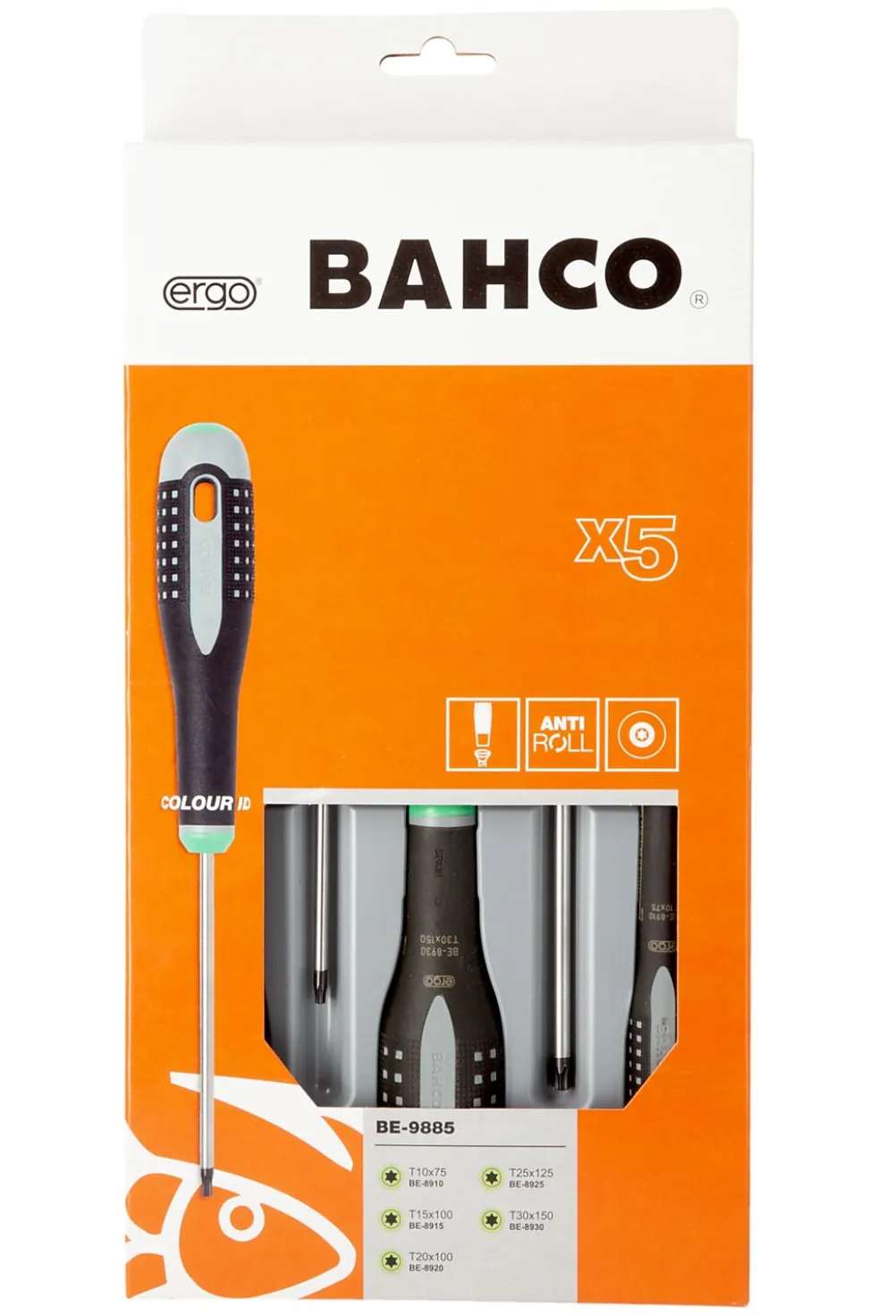 Skrutrekkersett 5 be9885 bahco be-9885 bahco