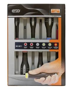 Skrutrekkersett 6 rett/ph/pz/torx be-9871 bahco