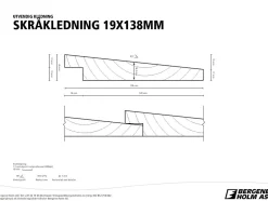 Skrå utvendig kledning 29x138 mm ubehandlet gran
