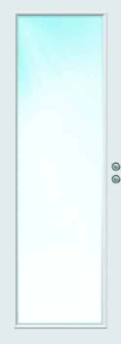 Skyvedør Sletten helglass hvit 90x210 cm