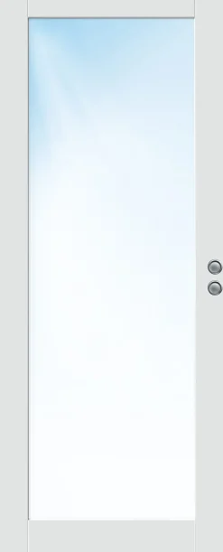 Skyvedør Stil 1 med glass svart 80x210 cm