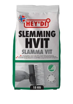 Slemming hvit 15 kg heydi vanntett dekorpuss for mur og betong