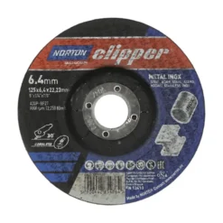 Slipeskive i stål 125x6,4x22 clipper