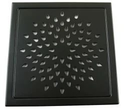 Slukrist design sort matt dråpe 20x20 cm