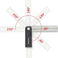 Smygvinkel Quattro justerbar 25 cm