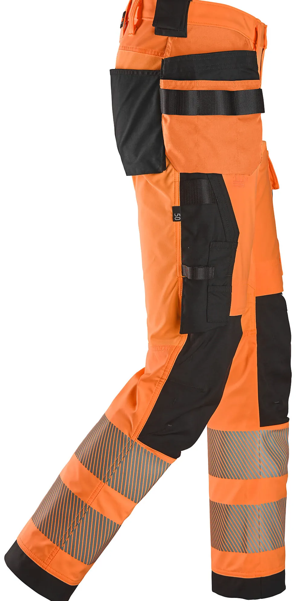 Snickers Workwear Arbeidsbukse 6232 Oransje/Sort KL2 58