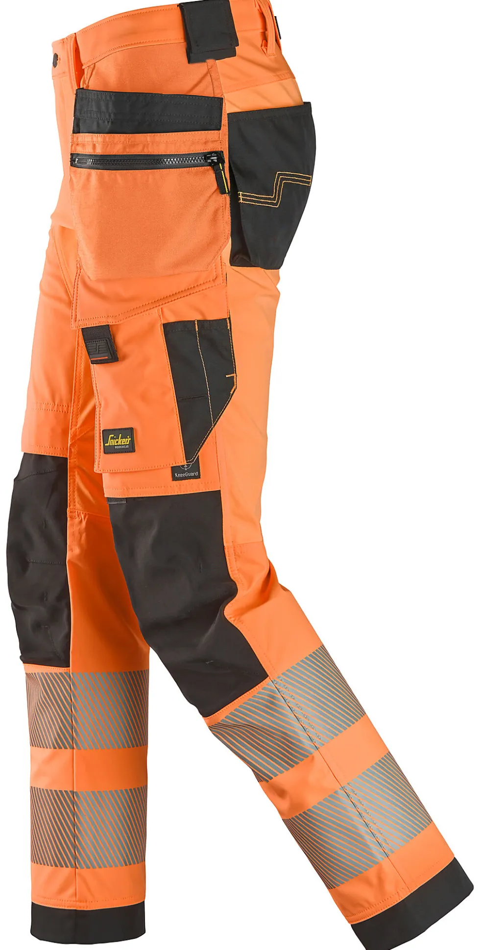 Snickers Workwear Arbeidsbukse 6232 Oransje/Sort KL2 58