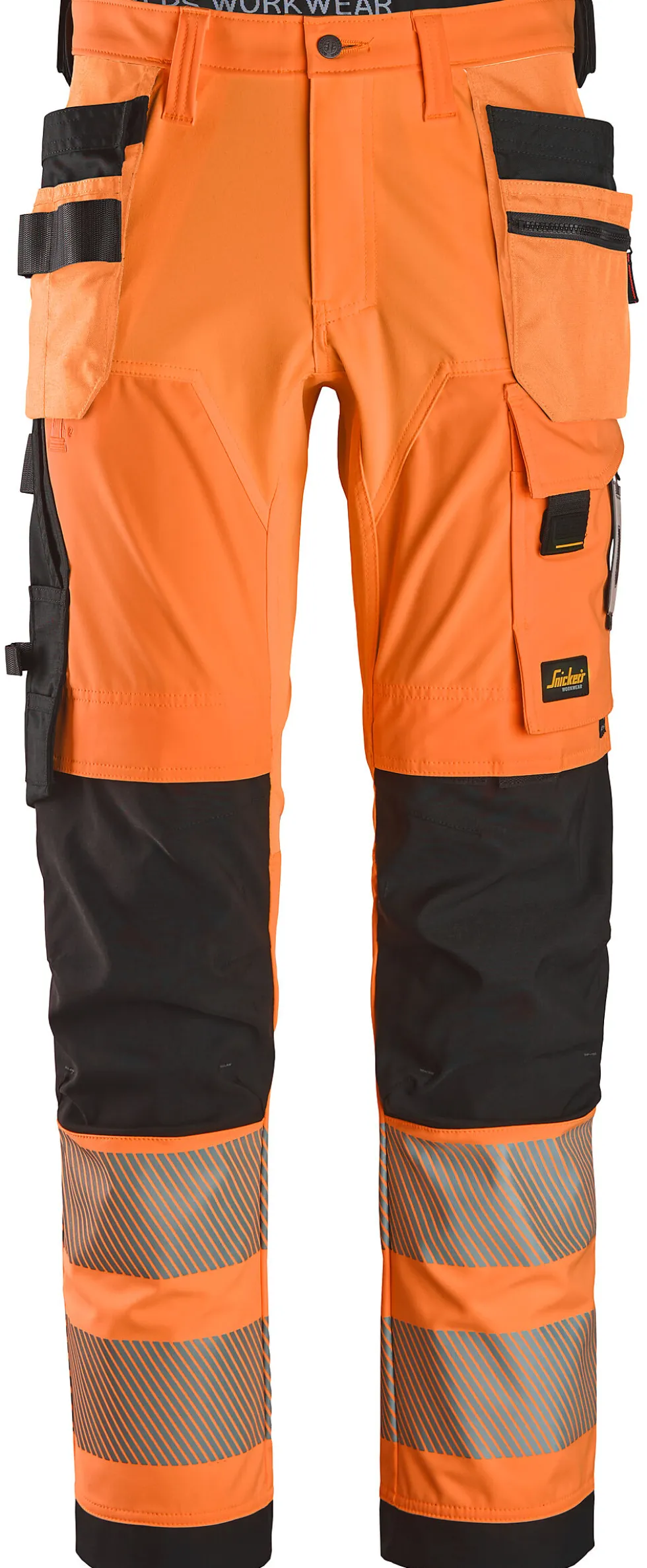 Snickers Workwear Arbeidsbukse 6232 Oransje/Sort KL2 58