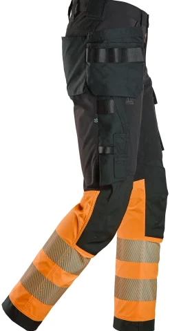 Snickers Workwear Bukse 6231 Sort/Oransje KL1 58