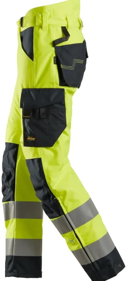 Snickers Workwear Vinterbukse 6639 Gul/Sort XXL