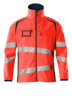 Softshelljakke 19002 rød/marine xl eniso 20471 klasse 2