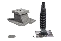Soil vent 10-50 powertekk grå stru
