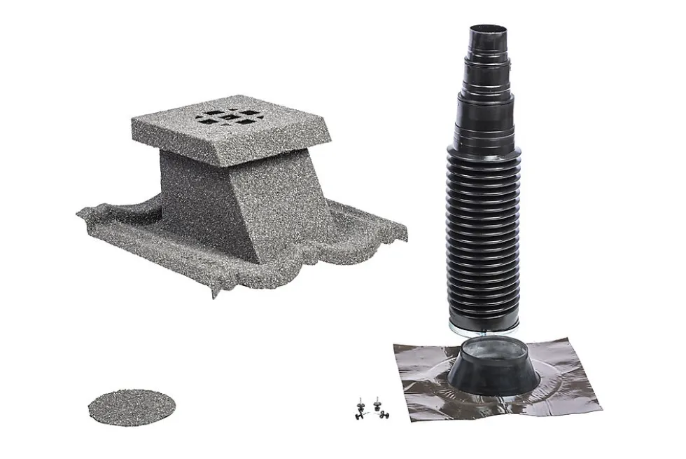 Soil vent 10-50 powertekk grå stru