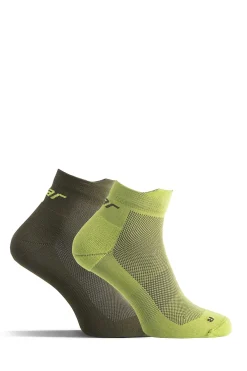 Sokker lt perf low 2-pk grønn 43-46 solid gear