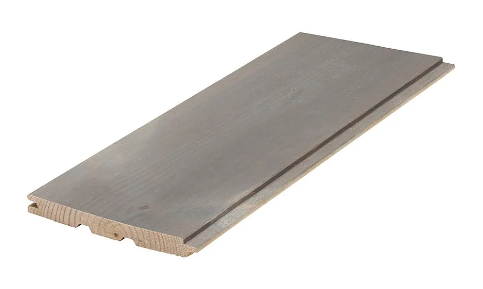 Sprekkpanel steingrå pusset furu 13X120 mm