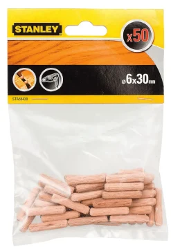 Stanley treplugger runde 6x30 mm pakke a 50 stk