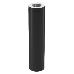Startboksrør 50cm sort ø150 pms25 halvisolert