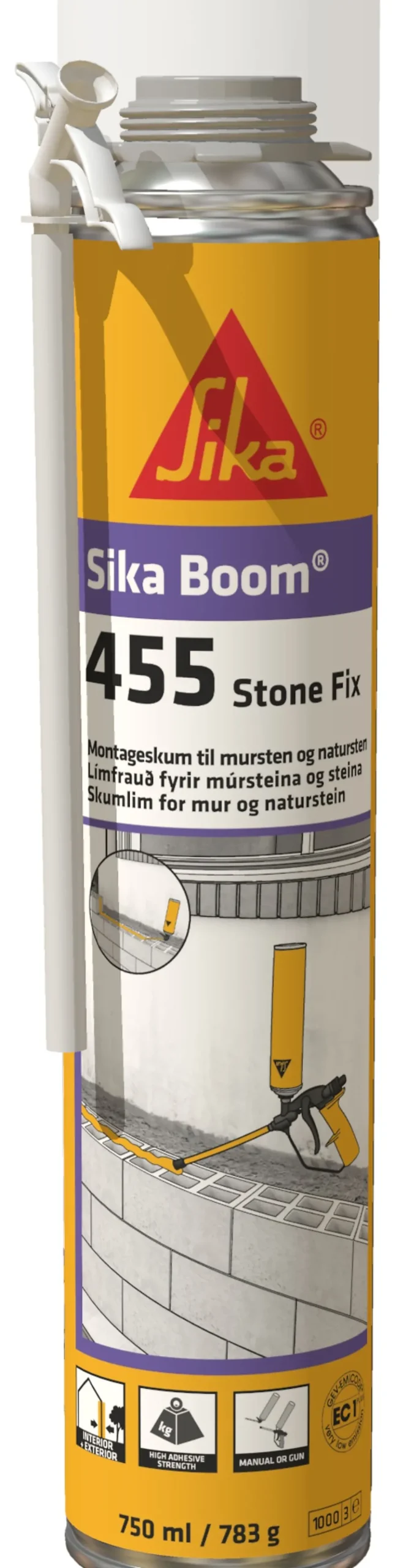 Steinlim dyse og pistol 750 ml