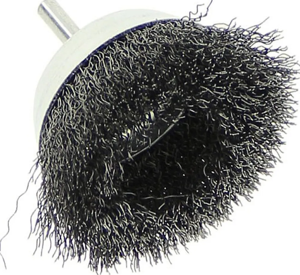 Stålbørste bølget tråd 0,3 mm 75x40x6 mm