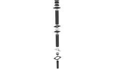 Stålpipe flatt tak Ø150 3,5 meter