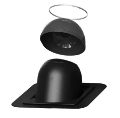 Stålpipe rund for torv/shingel/papp Ø150 3,5 meter