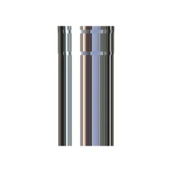 Stålpipe ø150 uisolert 250mm bp black paint