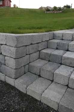 St.mur adel pyntemur gråmix 30x20x14 cm