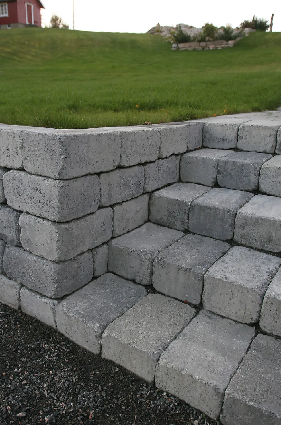 St.mur adel pyntemur gråmix 30x20x14 cm