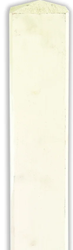 Stolpe for levegg hvit 9x9x100cm