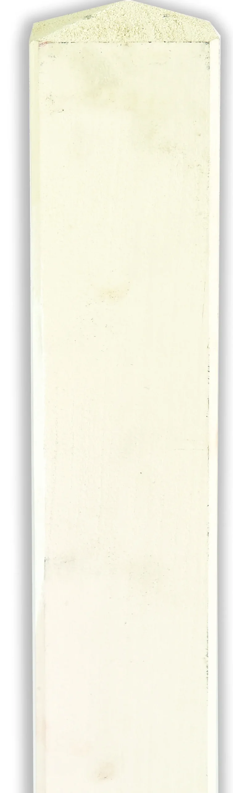 Stolpe for levegg hvit 9x9x100cm