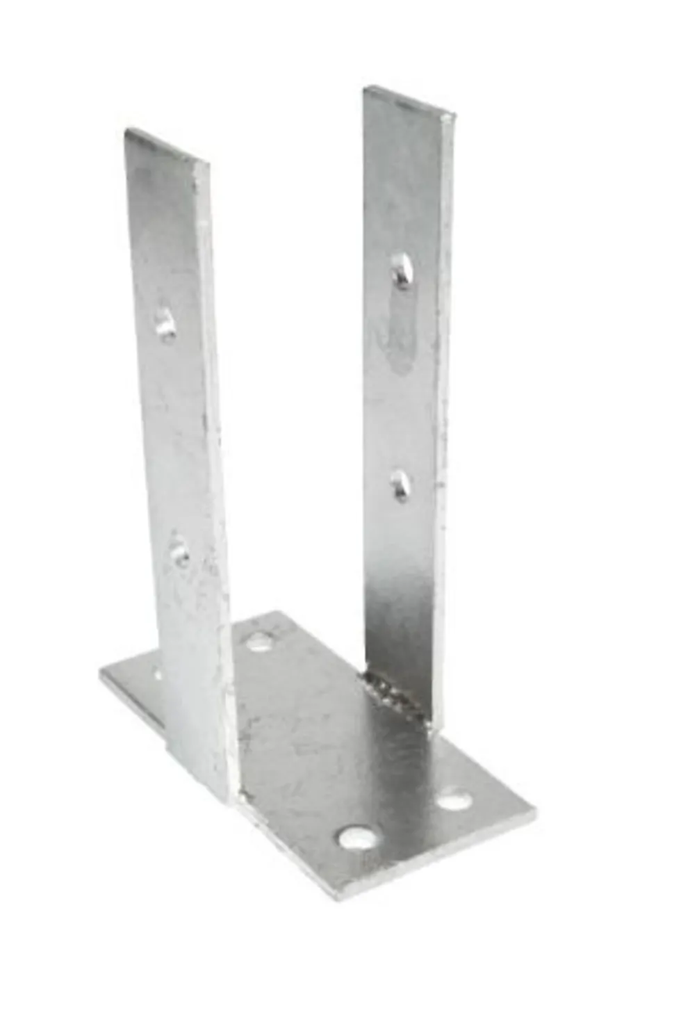 Stolpefot med plate galvanisert 70x70 mm