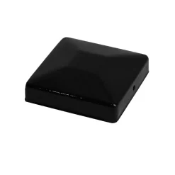 Stolpehatt 90 mm sort