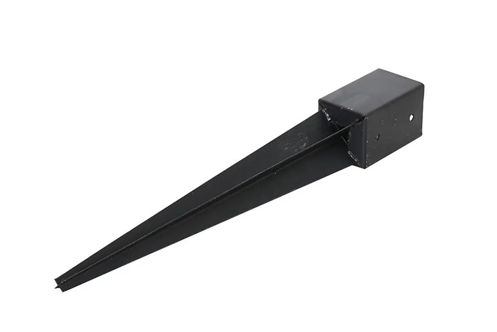 Stolpespyd 90 mm sort
