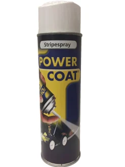 Stripespray hvit 500 ml power coat ral 9003