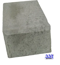 Støttemurblokk glatt sving 25x32x17 cm