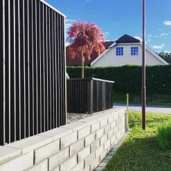 Støttemur kombimur grå