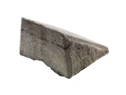 Støttemur mini exclusive skrå avslutning gråmelert 25x34x17 cm