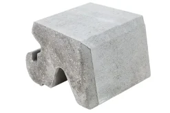 Støttemur mini kurve grå 21x28x17 cm