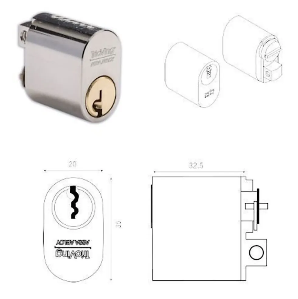 SYLINDER 5520/32 MS FKR M TV SY5520 SYLINDER