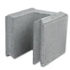 Systemblokk betong 20cm halvblokk 20x20x20